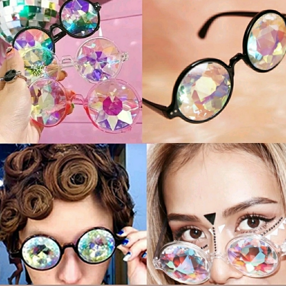 🌈New halo kaleidoscope costume glasses 🌸